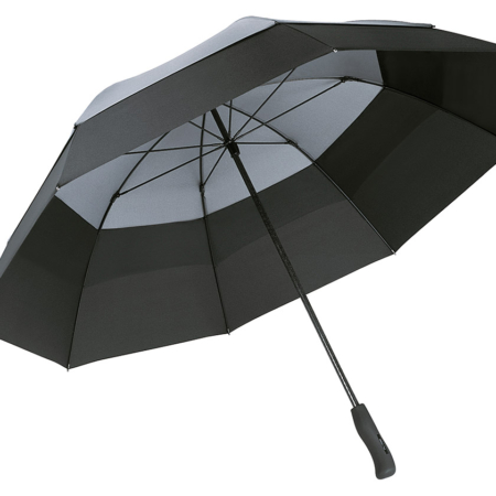 schwarz-grauer Fare Regenschirm