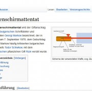 Regenschirm-Attentat Screenshot Wikipedia