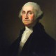 ohne Regenschirm porträtiert: George Washington