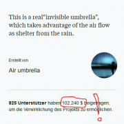 Screenshot air umbrella Regenschirm