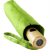 Taschenschirm mit Doming am Griff in einem grünen Futteral