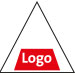 Icon Logosiebdruck auf Keil eines Regenschirms