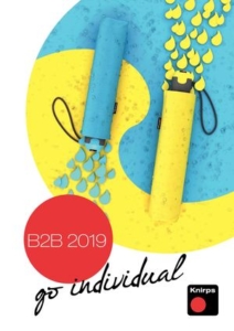 Cover des Knirps B2B Regenschirme Katalogs 2019