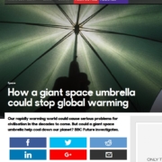 Screenshot Regenschirm gegen Klimawandel