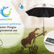 nachhaltiger Golfschirm mit waterSAVE Bezugsstoff